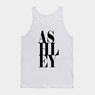 Ashley Girls Name Bold Font Tank Top